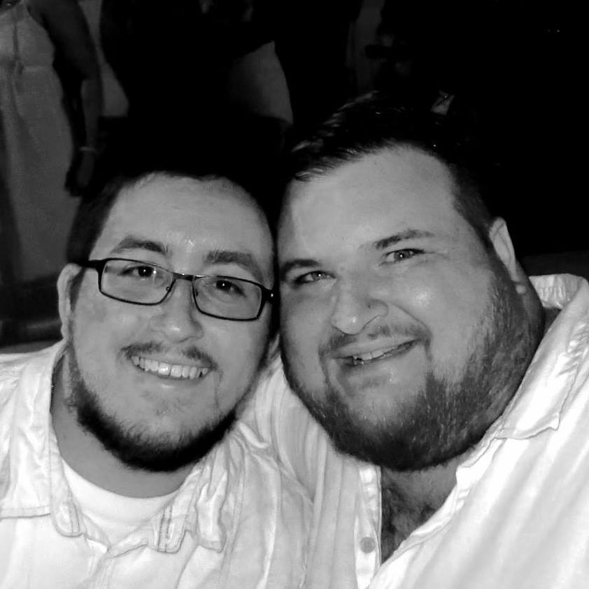 Daniel Slowinski (left) with Joshua King-Slowinski