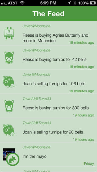 Turnip Tracker app screenshot